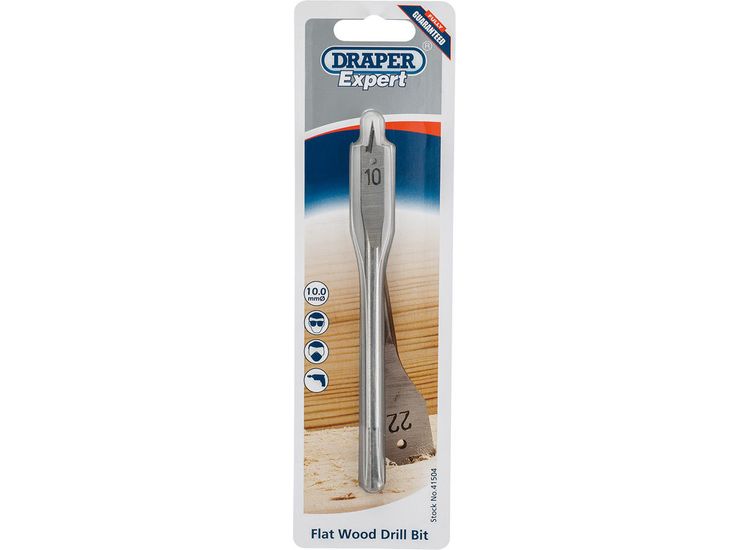 Draper 41504 10.0mm Flat Wood Bit