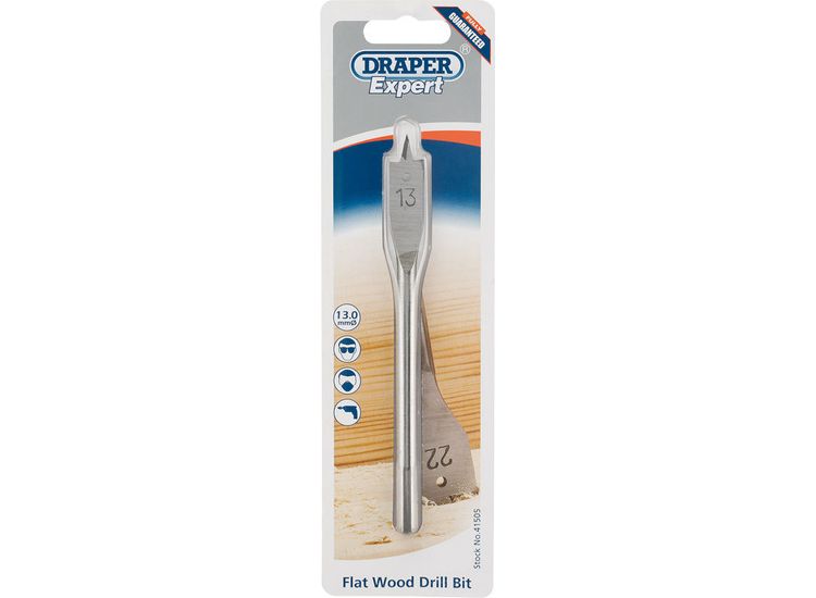 Draper 41505 13.0mm Flat Wood Bit