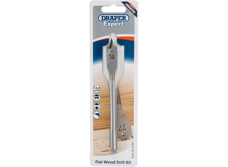 Draper 41507 14.0mm Flat Wood Bit