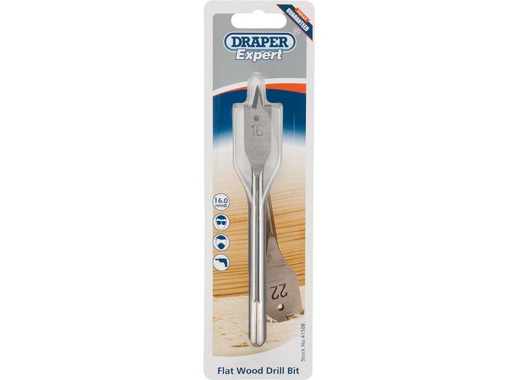 Draper 41508 16.0mm Flat Wood Bit