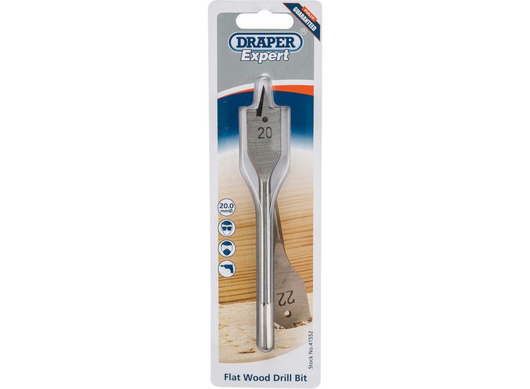 Draper 41552 20.0mm Flat Wood Bit