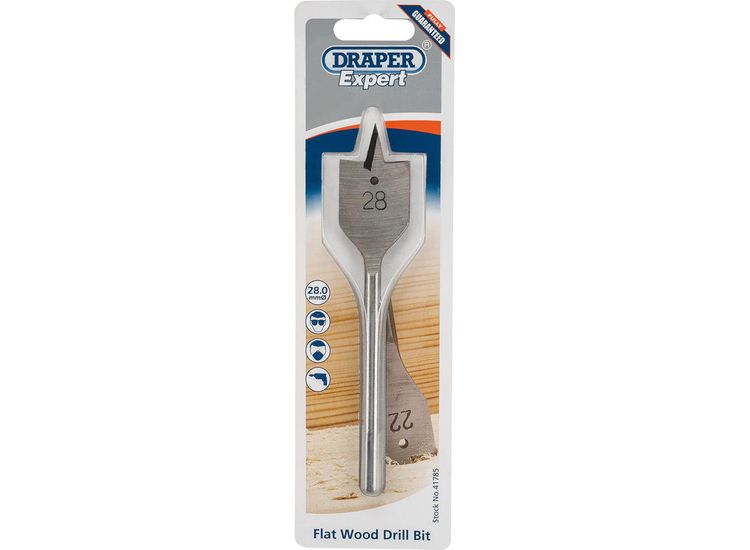 Draper 41785 28.0mm Flat Wood Bit