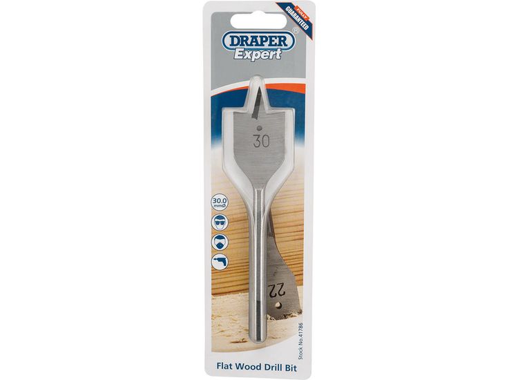 Draper 41786 30.0mm Flat Wood Bit