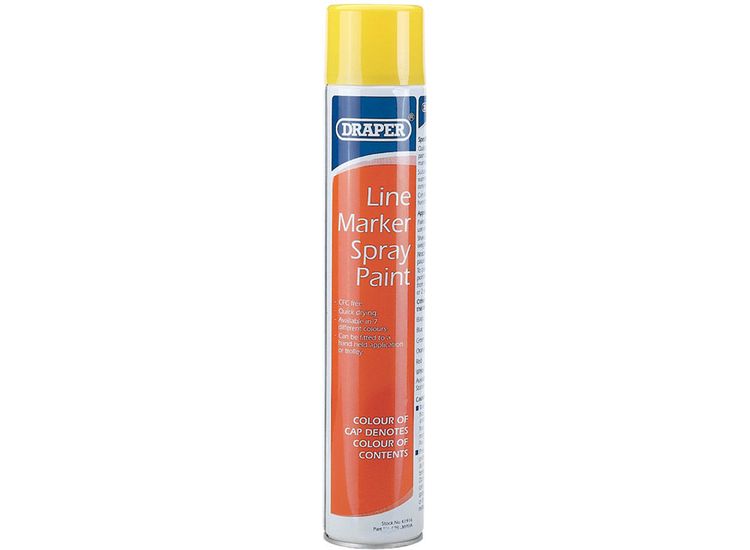 Draper 41916 750ml Yellow Line Marker Spray Paint