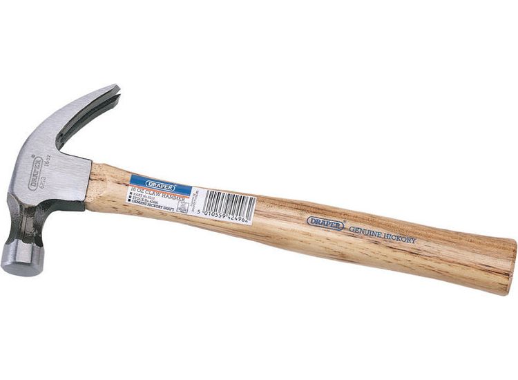 Draper 42496 450G (16oz) Hickory Shaft Claw Hammer