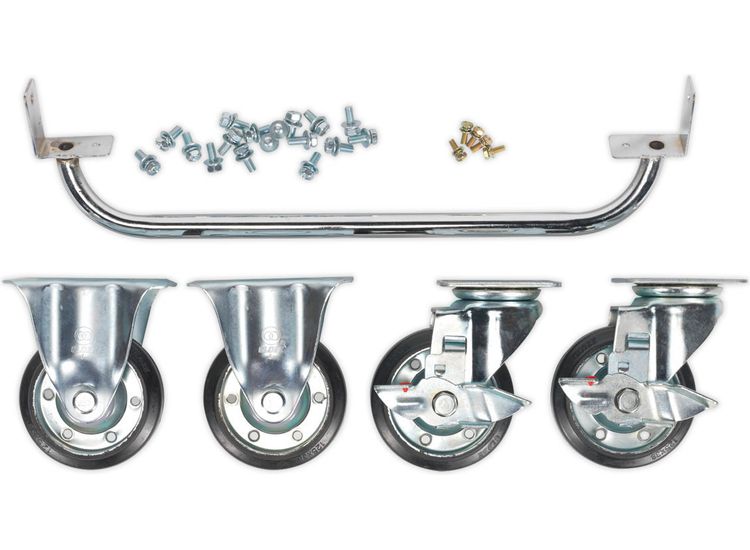 Sealey API565KIT Industrial Handle &amp; Wheel Kit for 565mm Cabinets