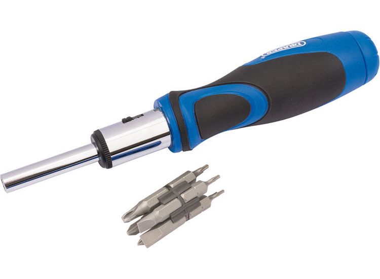 Draper 43640 Ratchet Screwdriver and Bit Set (13 Piece)