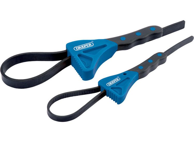 Draper 43863 Soft Grip Strap Wrench Set (2 Piece)