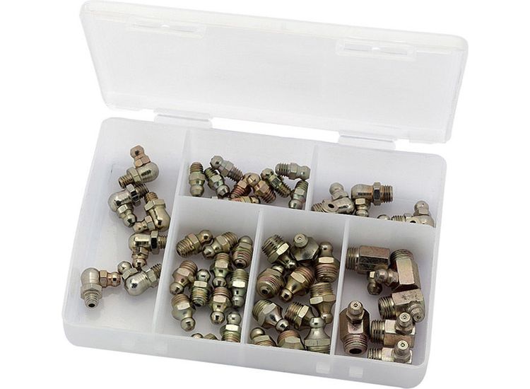 Draper 43961 50 Assorted BSPt Grease Nipples