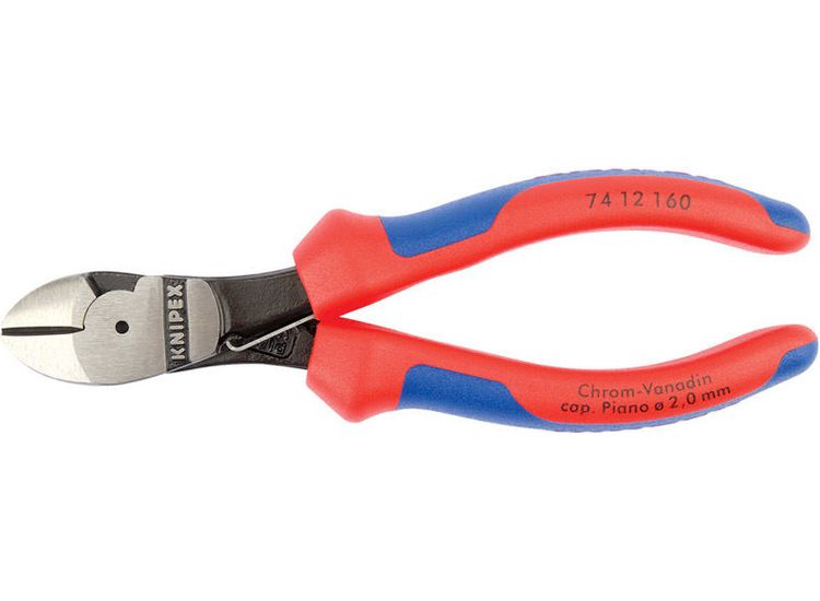 Draper 44268 Knipex 74 12 160 160mm High Leverage Diagonal Side Cutters with Return Spring
