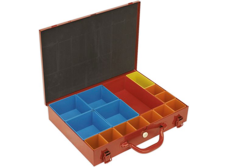 Sealey APMC15 Metal Case with 15 Storage Bins