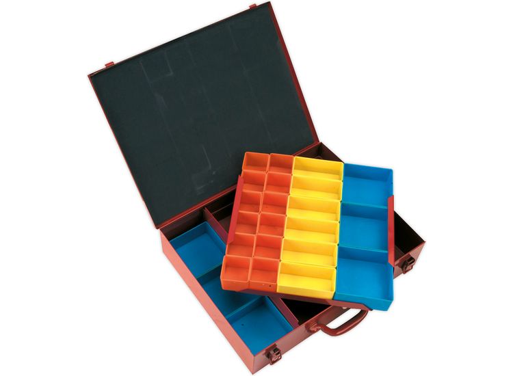 Sealey APMC27 Metal Case 2 Layer with 27 Storage Bins