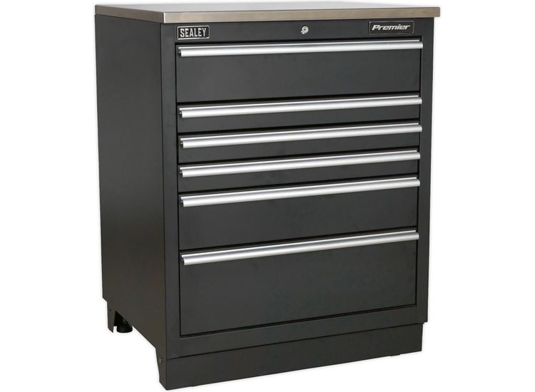 Sealey APMS03 Modular Floor Cabinet 6 Drawer 775mm Heavy-Duty