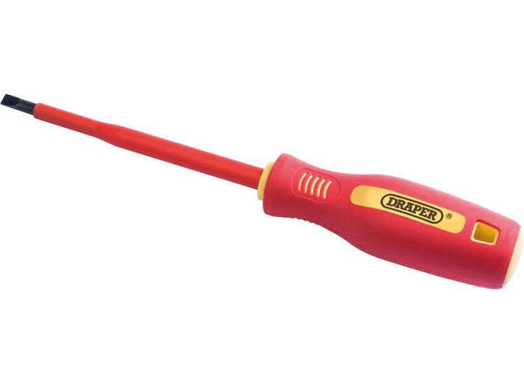 Draper 46518 5.5mm x 125mm Fully Insulated Plain Slot Screwdriver.