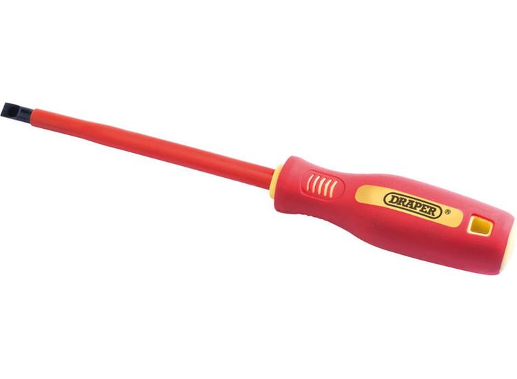 Draper 46519 6.5mm x 150mm Fully Insulated Plain Slot Screwdriver.