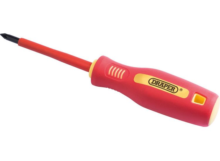 Draper 46533 No: 1 x 80mm Fully Insulated Soft Grip PZ TYPE Screwdriver.