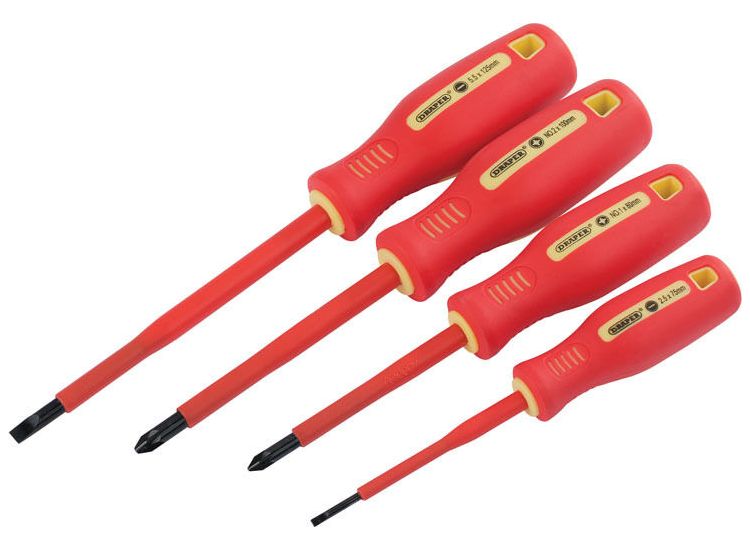 Draper 46539 Fully Insulated Screwdriver Set (4 Piece)