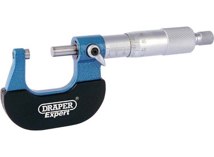Draper 46603 Metric External Micrometer - 0-25mm