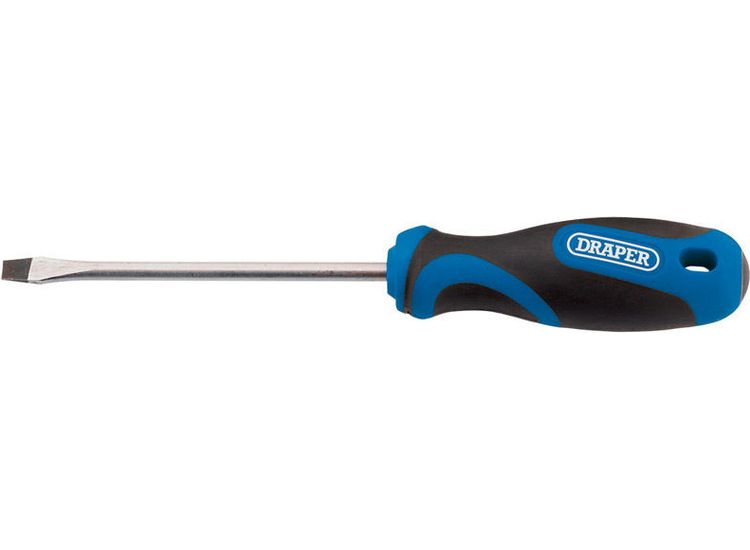 Draper 48922 5.0 x 100mm Plain Slot Screwdriver with Soft Grip Handles