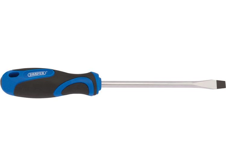 Draper 48924 8.0 x 150mm Plain Slot Screwdriver with Soft Grip Handles