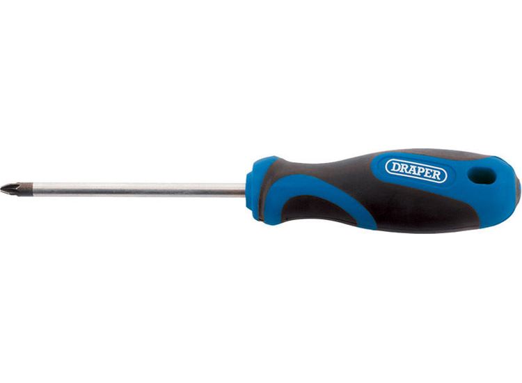 Draper 48928 No.2 x 100mm PZ Type Screwdriver with Soft Grip Handles