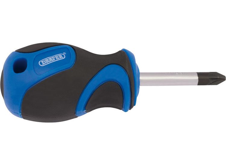 Draper 48929 No.2 x 38mm PZ Type Screwdriver with Soft Grip Handles
