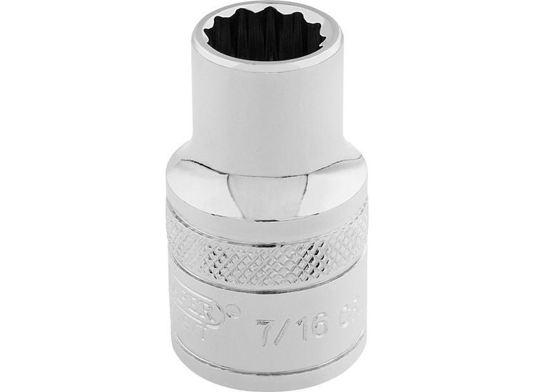 Draper 49018 3/8" Sq. Dr. Hi-Torq&amp;#174; 12 Point Socket (7/16")