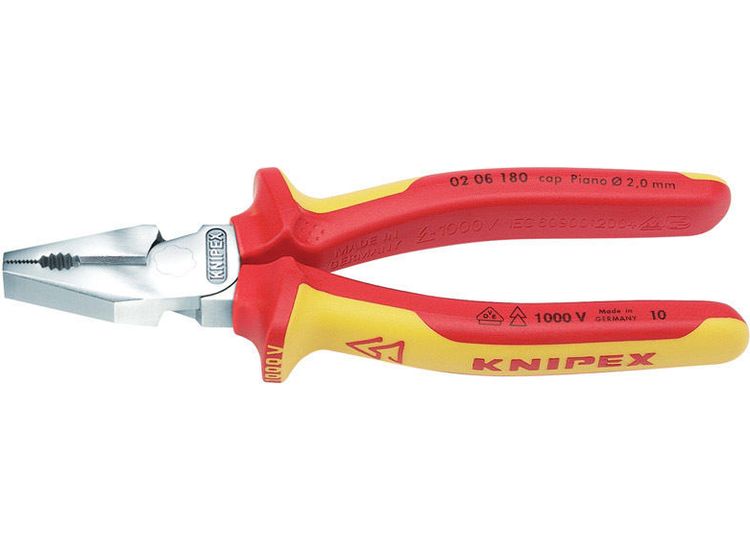 Draper 49168 Knipex 02 06 180 180mm Fully Insulated High Leverage Combination Pliers