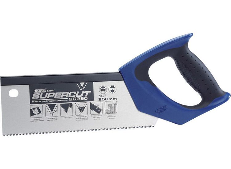Draper 49280 Supercut&amp;#174; 300mm/12" Soft Grip Hardpoint Tenon Saw - 11tpi/12ppi