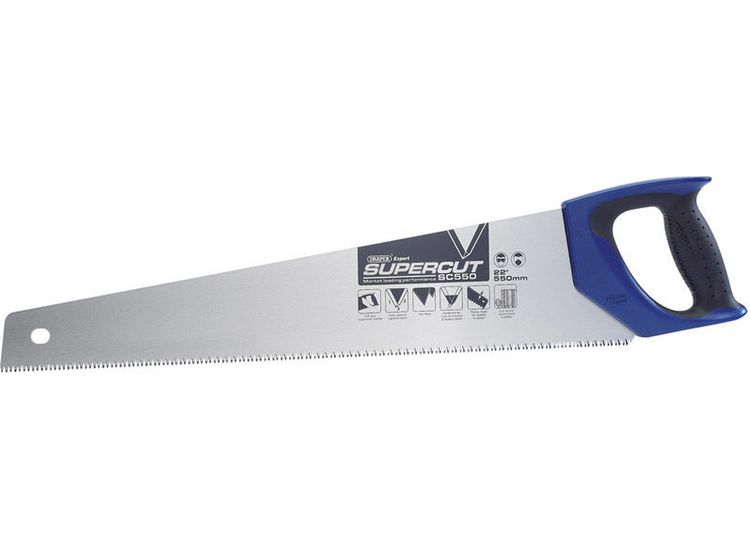 Draper 49286 Supercut&amp;#174; 550mm/22" Soft Grip Hardpoint Handsaw - 7tpi/8ppi