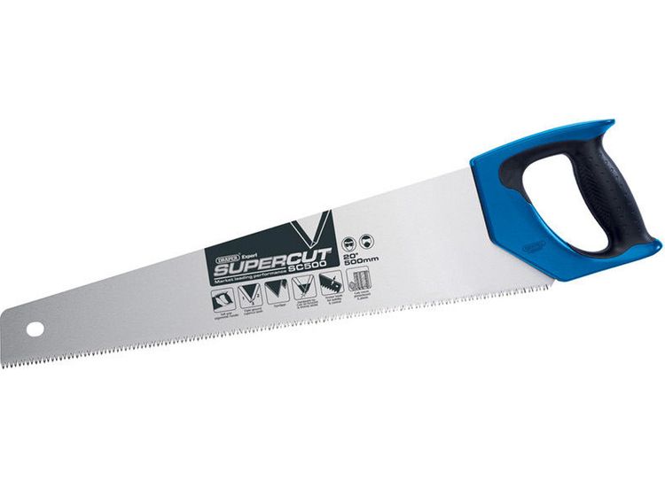 Draper 49290 Supercut&amp;#174; 500mm/20" Soft Grip Hardpoint Handsaw - 7tpi/8ppi