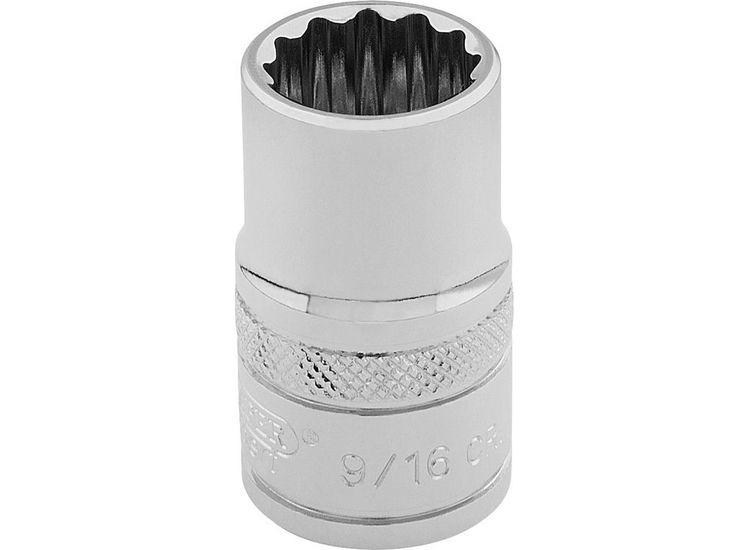 Draper 49457 3/8" Sq. Dr. Hi-Torq&amp;#174; 12 Point Socket (9/16")