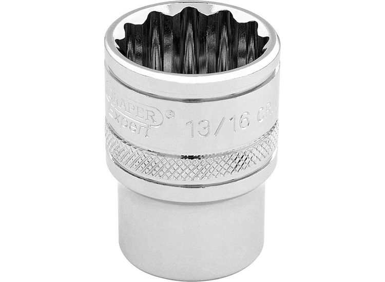 Draper 49482 3/8" Sq. Dr. Hi-Torq&amp;#174; 12 Point Socket (13/16")