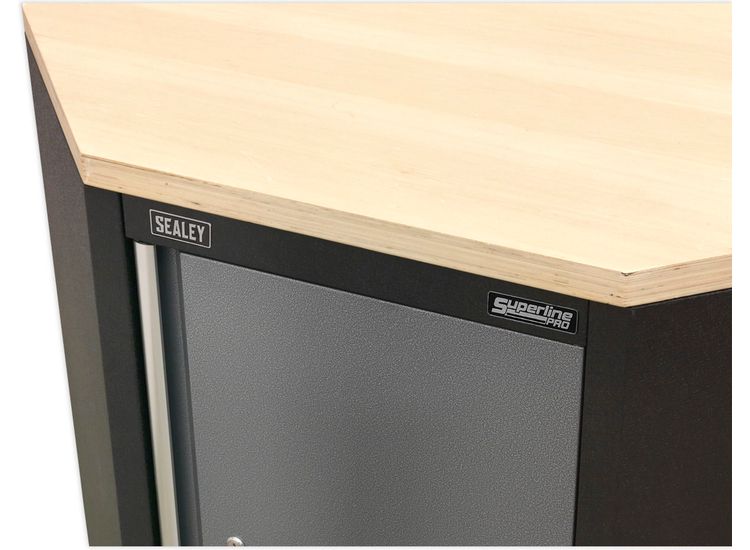Sealey APMS60PW Pressed Wood Worktop for Modular Corner Cabinet 865mm