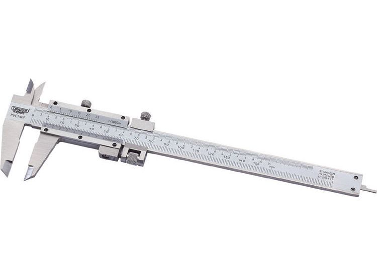 Draper 50605 0 - 140mm Vernier Caliper with Fine Adjustment