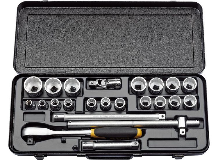 Elora 50649 1/2" Sq. Dr. Imperial Socket Set (23 Piece)