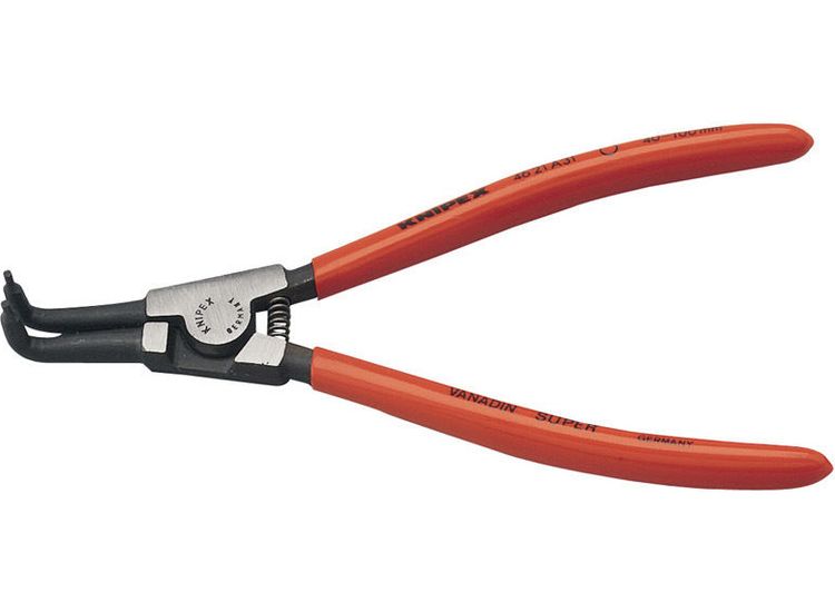 Draper 50754 Knipex 46 21 A31 SBE 40mm - 100mm A31 Bent External Circlip Pliers