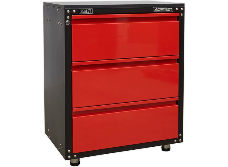 Sealey APMS82 Modular 3 Drawer Cabinet with Worktop 665mm