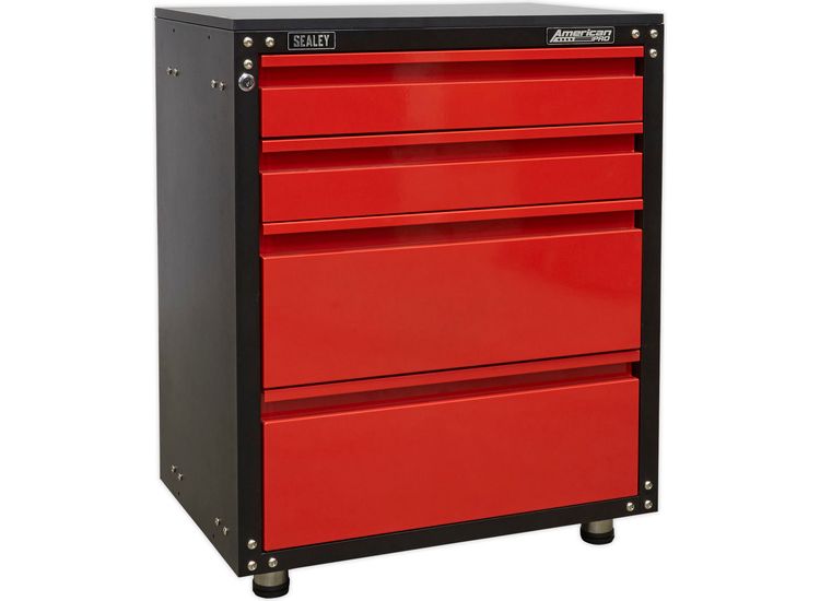 Sealey APMS84 Modular 4 Drawer Cabinet with Worktop 665mm