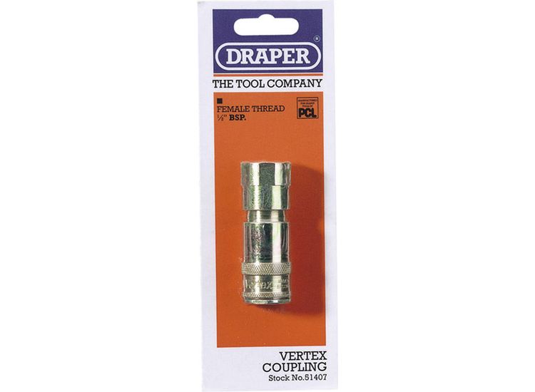 Draper 51407 1/2" BSP Taper Female Thread Verte x Air Coupling