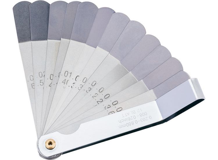 Draper 51729 12 Blade Metric and Imperial Angled Tappet Gauge