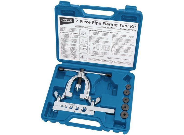 Draper 51762 Brake Pipe Flaring Kit (7 Piece)