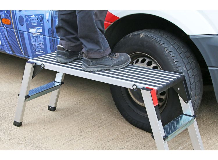 Sealey APS2 Aluminium Folding Platform 2-Tread EN 14183