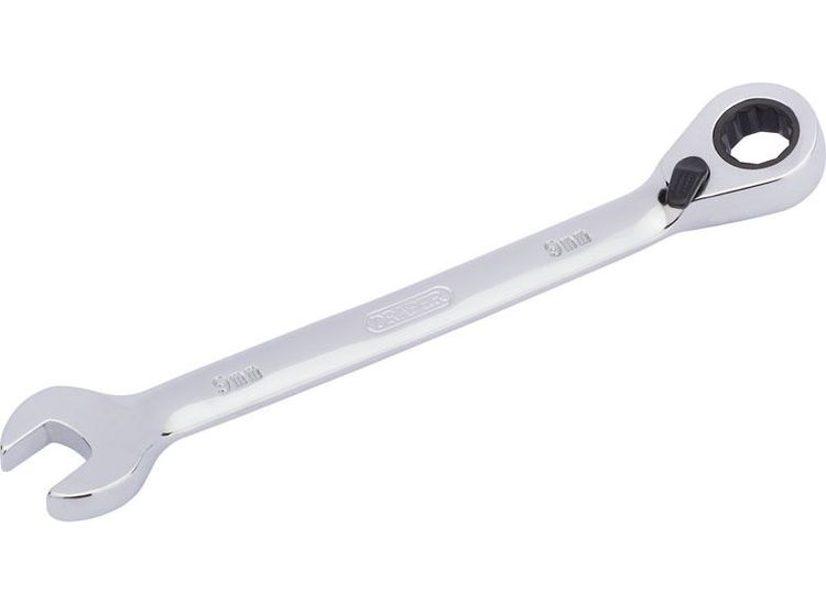 Draper 51968 9mm Hi-Torq&amp;#174; Metric Reversible Ratcheting Combination Spanner