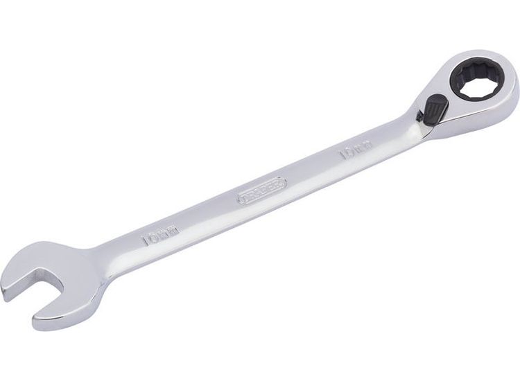 Draper 51973 10mm Hi-Torq&amp;#174; Metric Reversible Ratcheting Combination Spanner