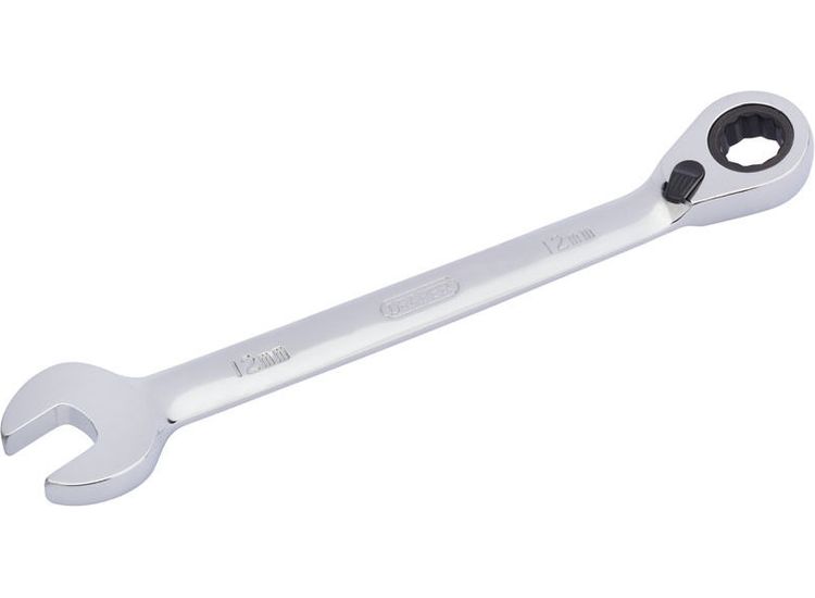 Draper 51999 12mm Hi-Torq&amp;#174; Metric Reversible Ratcheting Combination Spanner