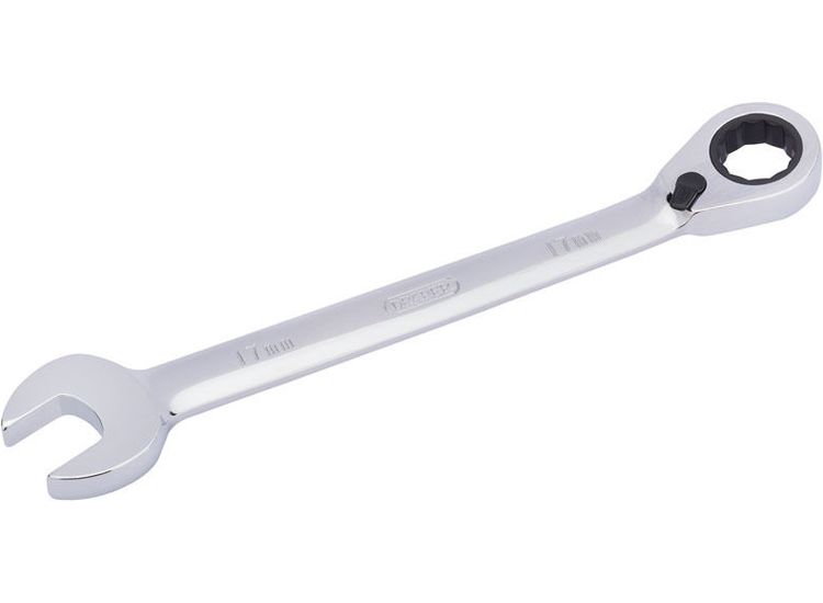 Draper 52005 17mm Hi-Torq&amp;#174; Metric Reversible Ratcheting Combination Spanner