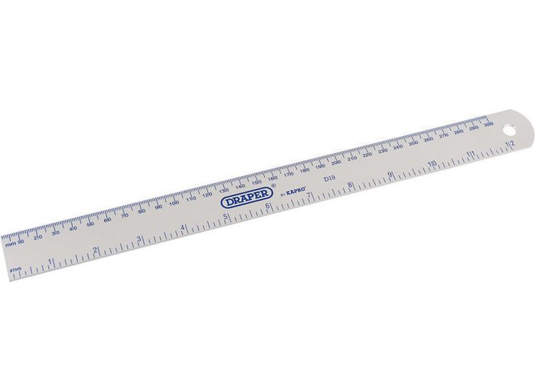 Draper 52191 300mm/12" Aluminium Rule