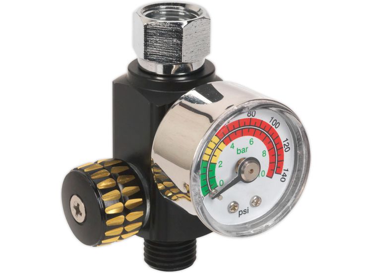 Sealey AR01 On-Gun Air Pressure Regulator/Gauge