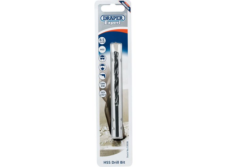 Draper 53038 8.5mm HSS Twist Drill for 10 x 1.5 Taps